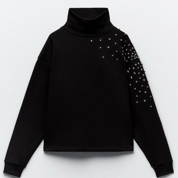 Zara Tops - Zara bejeweled sweatshirt